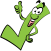 green checkmark