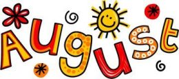 August Clip Art 10710